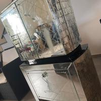 Mobile Bar a specchi vintage art Decó anni 30-40