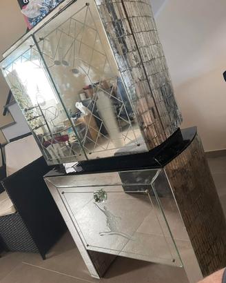 Mobile Bar a specchi vintage art Decó anni 30-40