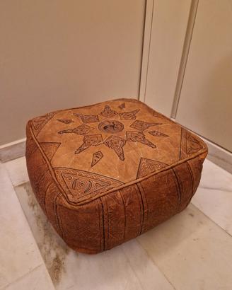 Pouf in pelle