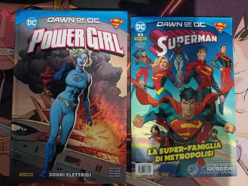 FUMETTO POWER GIRL + SUPERMAN DAWN OF DC PANINI