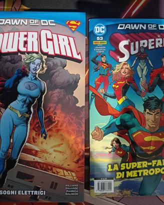 FUMETTO POWER GIRL + SUPERMAN DAWN OF DC PANINI