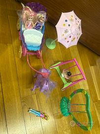 Accessori Barbie bamboline altalene cavallo