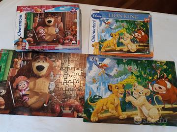2 puzzle Masha&Orso e Il Re Leone
