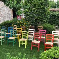 Sedie Venezia colorate in legno