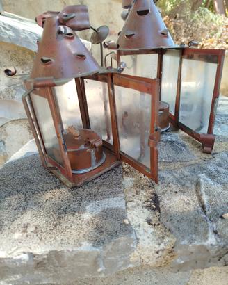 lanterne in rame saldato a stagno 