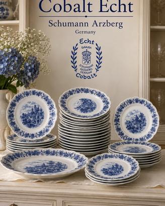 Set piatti vintage cobalt  Echt  Schumann Arzberg