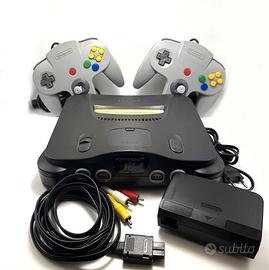 Nintendo 64 N64 Console PAL 2 Controller + Aliment