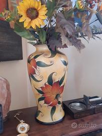 VASO DA SALOTTO CON DECORAZIONE FLOREALE