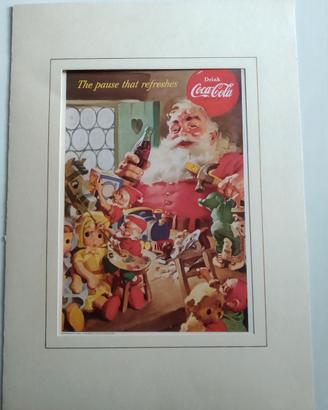 Stampa Coca Cola natalizia '60 vintage
