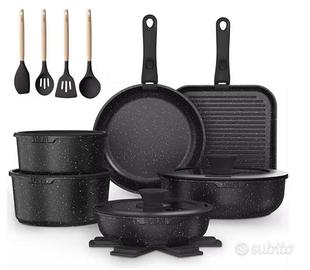 YASHE Set di pentole e padelle da 21 pezzi