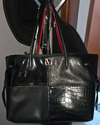 Victoria's Secret tote bag Noir Patchwork Carryall