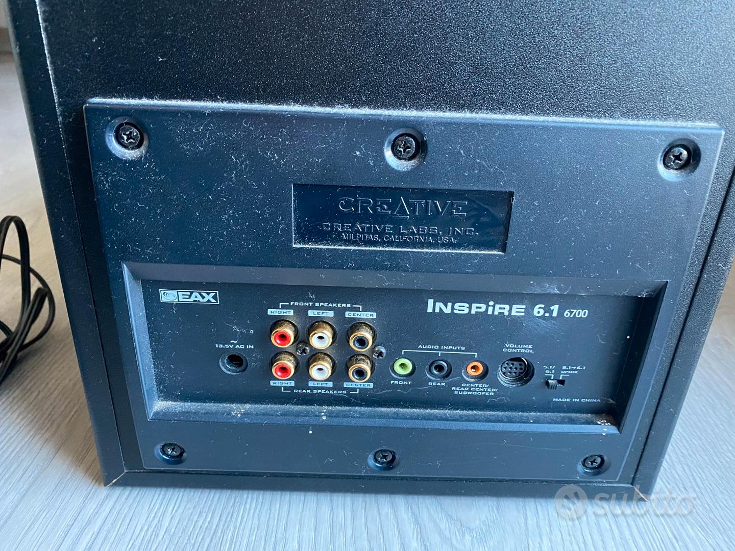 Creative Inspire 6700 Sistema di Altoparlanti Audio/Video In