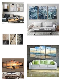 Cornici in legno naturale varie misure + tele