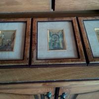 Tre quadri in oro e argento