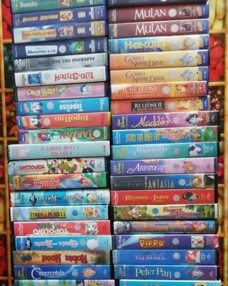 93 VHS videocassette di Walt Disney anni 80-90