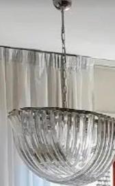 Lampadario Venini Mod. Triedri 