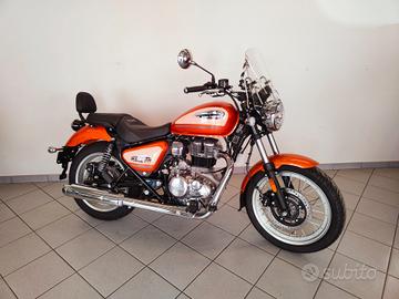 Royal Enfield Meteor 350 Sundowner Orange IN PRONT