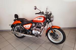 Royal Enfield Meteor 350 Sundowner Orange IN PRONT