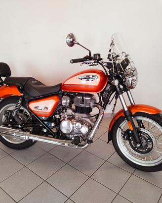 Royal Enfield Meteor 350 Sundowner Orange IN PRONT