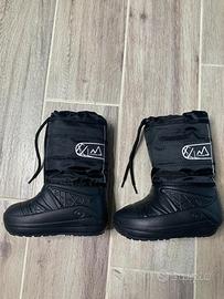 Snowboot neri unisex bambino misura 23-25