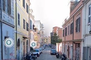 Pigneto luminoso monolocale arredato