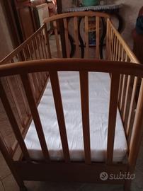 culla con materasso 