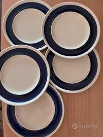 Piatti in ceramica Besio Mondovì - set 5 pezzi