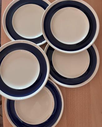 Piatti in ceramica Besio Mondovì - set 5 pezzi