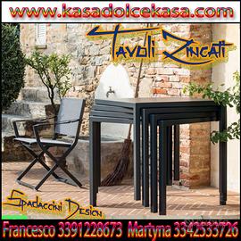 Tavolo Impilabile  Autolivellante per Esterno