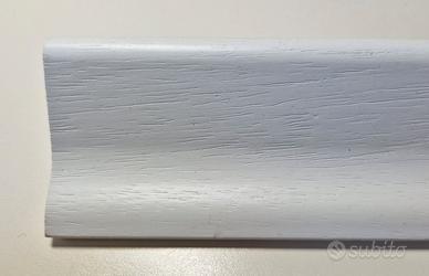 Battiscopa legno massello bianco, metri 156