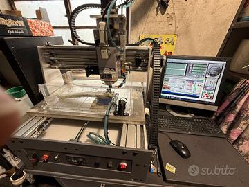 Fresa cnc 3 assi per metalli mach3