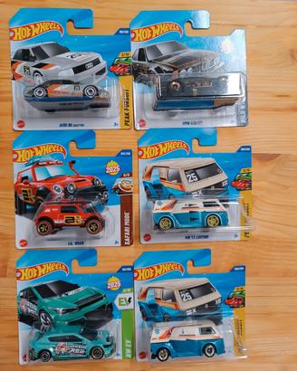 Lotto 6 Hot Wheels Misti Custom con Blister