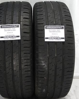 2 PNEUMATICI USATI 185/50R16 81H ECO C 5 CONTINENT
