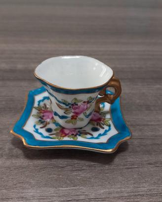 tazzina con piattino in miniatura 