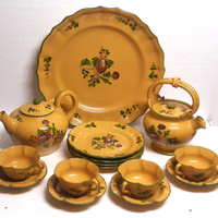 CANTAGALLI raro set VIETRESE 1936/40 ceramica 15pz