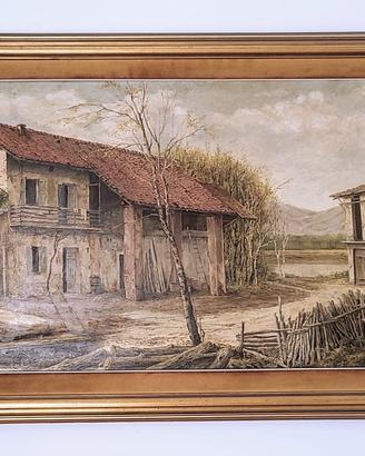 quadro di grosse dimensioni ,autore Carlo Cesana 