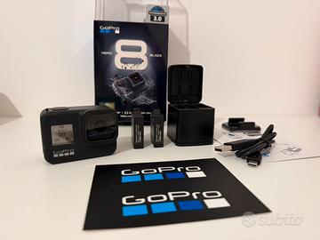 GoPro HERO 8 Black + 3 Batterie + Caricabatterie