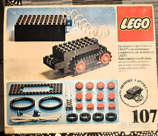 Lego 107 motor set originale 1976 perfetto