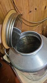 recipiente in acciaio inox da 50 litri per olio 