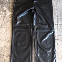 Pantaloni ecopelle nero Shein