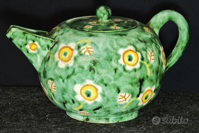Antica teiera Verde Ramina – Ceramica vietrese