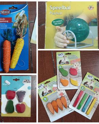 Lotto giochi per criceti e piccoli roditori