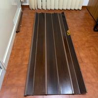 Porta pieghevole a libro in legno scuro completa