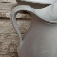 Brocca e catino in ceramica per decoupage