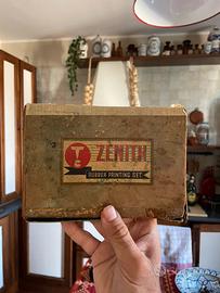 Scatola tipografica zenith anni 50