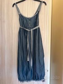 Vestito premaman donna jeans mesi 4-9 Prenatal