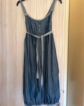 Vestito premaman donna jeans mesi 4-9 Prenatal