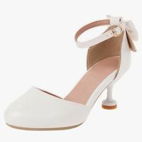 Scarpe bambina bianche con tacchi