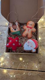 Set decorazioni natalizie fatte a mano