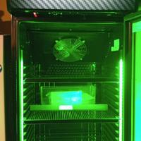 Frigorifero retro illuminato tipo bar Heineken